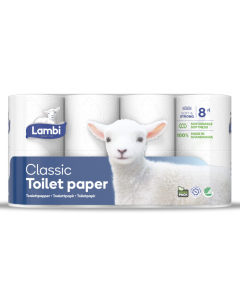 Satin Lambi 3Ply 160 Sheet Toilet Roll (Pack 40)