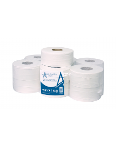 Andarta 2Ply 200m 76mm Core Mini Jumbo Toilet Roll (Pack 12)
