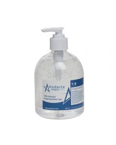 Andarta Hand Sanitiser Gel 500ml (pump bottle)