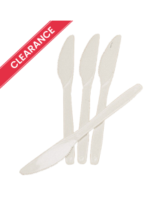 Plastic Knives White (Box 1000)