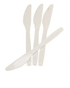 Plastic Knives White (Box 1000)