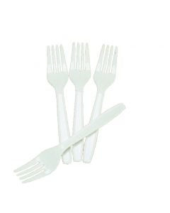 Plastic Forks White (Box 1000)