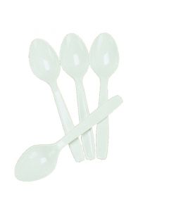 Plastic Dessert Spoons White (Box 1000)