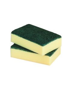 6 x 4" Sponge Backed Scourer (pack of 10)