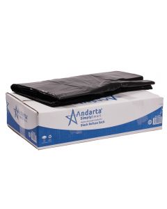Andarta Black Medium Strength Refuse Sack 18x29x39" (Box 200)