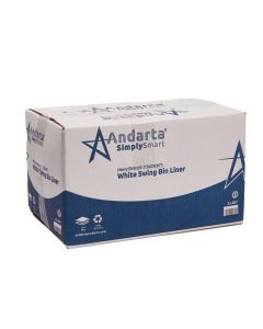 Andarta White Swing Bin Liner High Strength  13x23x30 (Box 500)