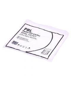 White Light Duty Pedal Bin Liner 11x17x18 (Box 1000)