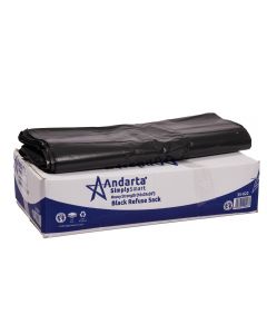 Andarta Black High Strength Refuse Sack 18x29x39 (Box 200)