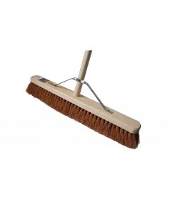 24" Natural Coco Broom and Handle Complete