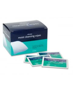 Saline Sterile Moist Cleansing Wipes Pack of 100 (Pack 100)