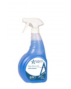 Andarta Glass Mirror and VDU Cleaner (1x750ml) Blue Liquid